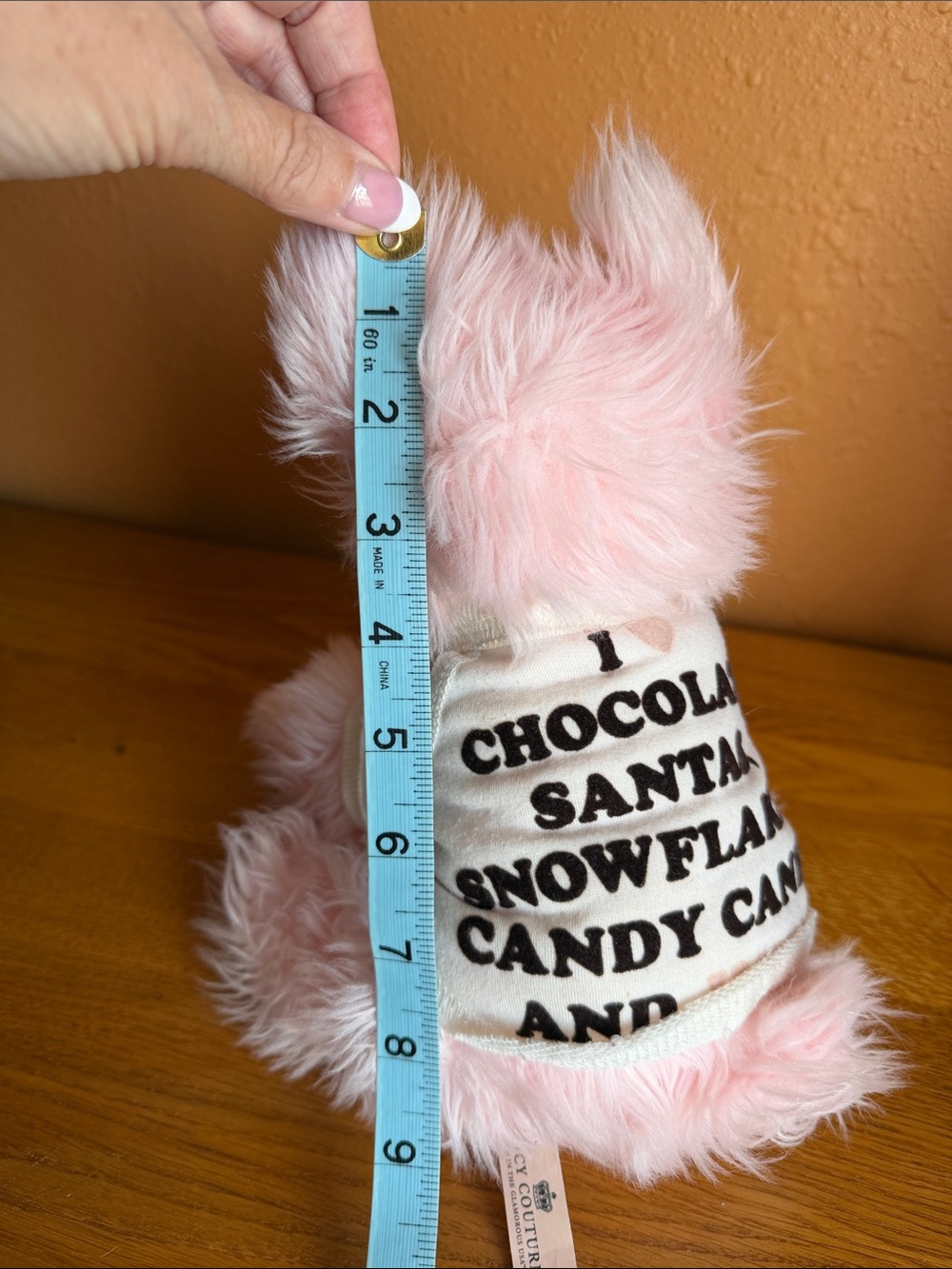 JUICY COUTURE PINK YORKIE HIGHLAND SCOTTIE TERRIER STUFFED PLUSH DOG W/T-SHIRT - Picture 7 of 7